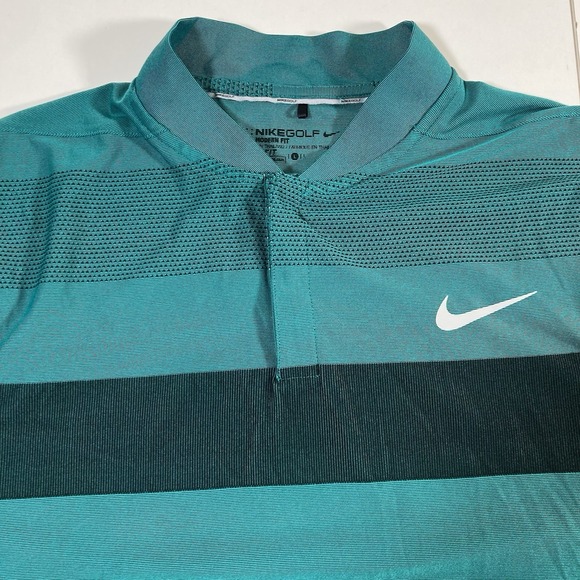 Nike Momentum Fly Swing Knit Polo Large Blade Collar Golf Performance Active - Picture 1 of 9